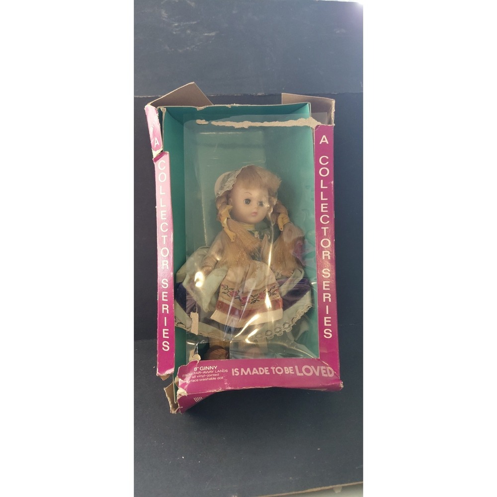 Collectible vintage 8-in Vogue Ginny Doll Far-Away Lands collection Damage As Is